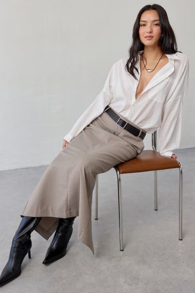 Glamorous Suit Pencil Midi Skirt