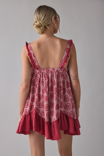 Out From Under Eat Your Heart Ruffle Babydoll Sleep Dress