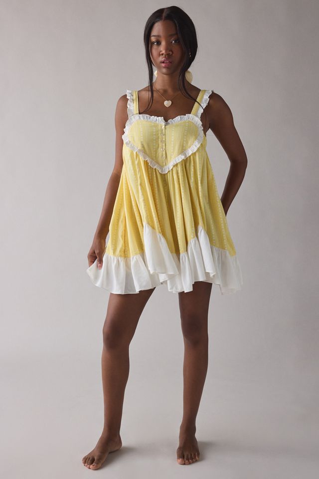 Out From Under Eat Your Heart Out Ruffle Babydoll Sleep Dress #2