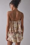 Out From Under Daydream Satin Flyaway Cami + Micro Short PJ Set