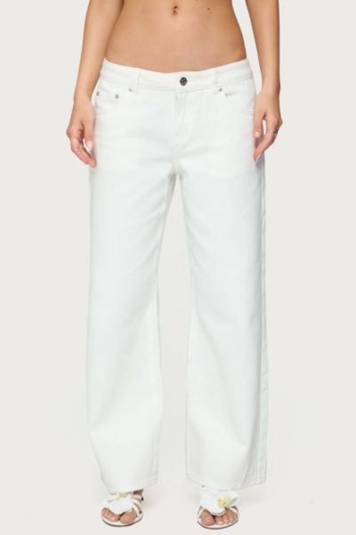 Edikted Petite Roman Low Rise Slouchy Jeans