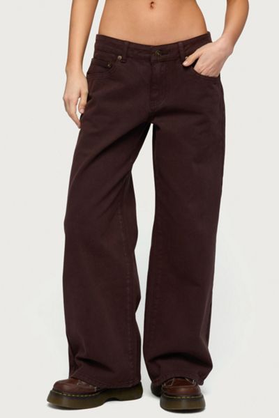 Edikted Petite Roman Low Rise Slouchy Jean