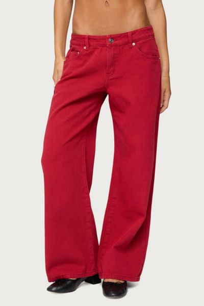 Edikted Petite Roman Low Rise Slouchy Jean
