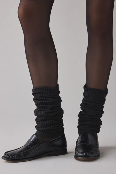Hazel Soft Ribbed Knit Slouch Leg Warmers