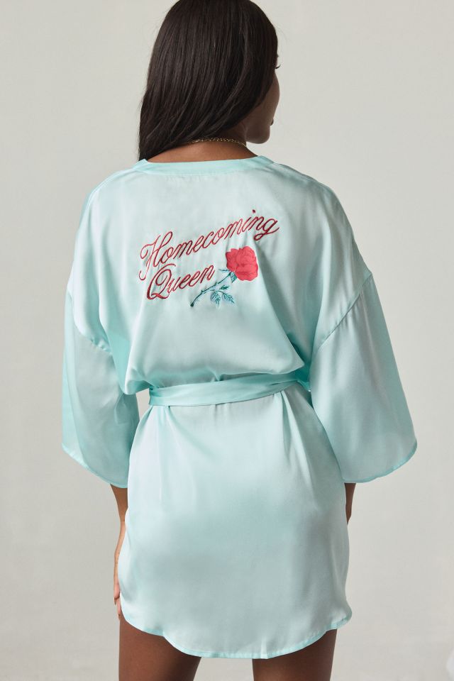 Out From Under Satin Dream Embroidered Robe #1