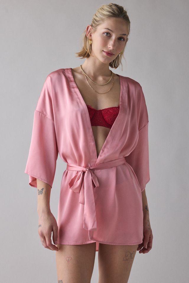 Out From Under Satin Dream Embroidered Robe #5