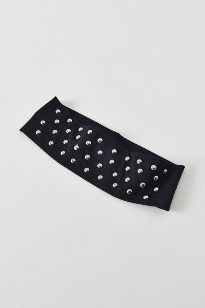 Dome Stud Embellished Soft Headband