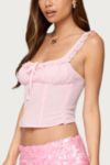 Edikted Wynne Chiffon Ruffle Corset
