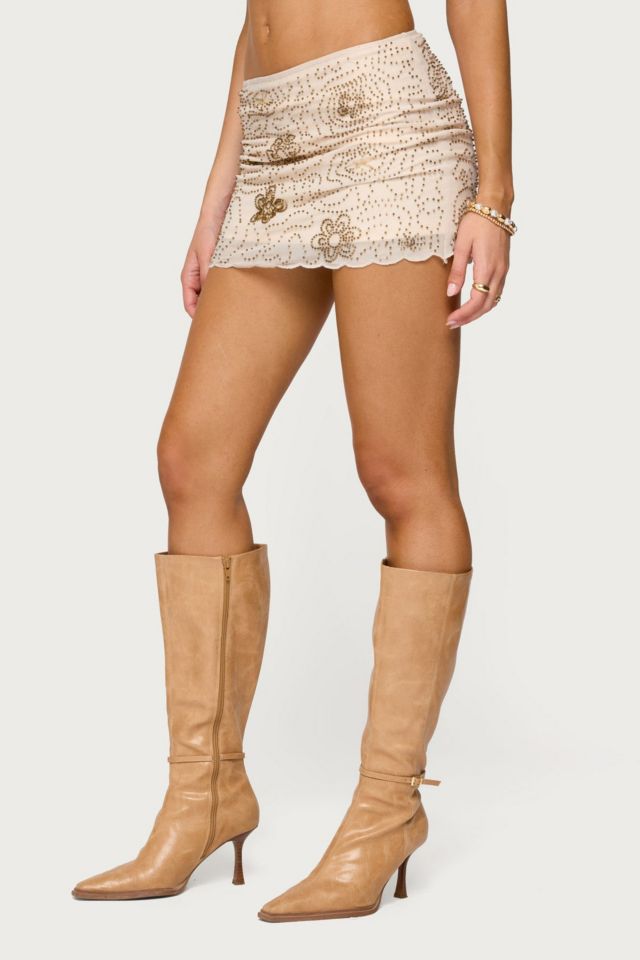 Edikted Astrid Beaded Mini Skirt #3
