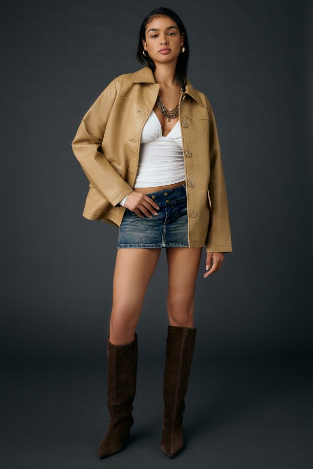 UO All I Need Double Plunge Tie-Back Long Sleeve Top #3