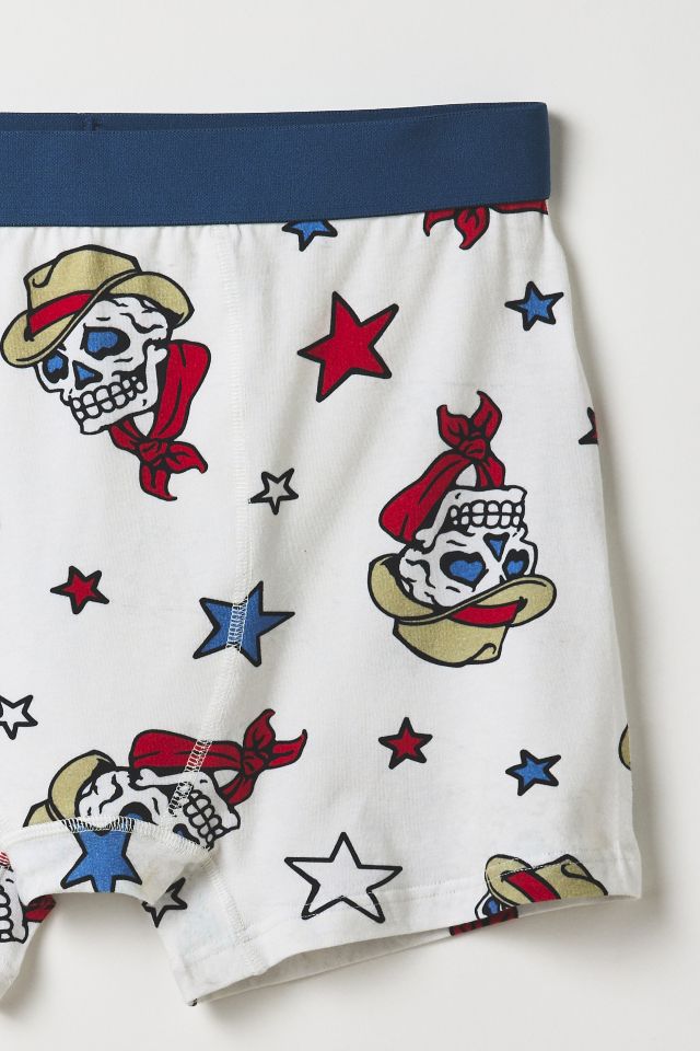 Skull Cowboy Pattern Boxer Brief #1