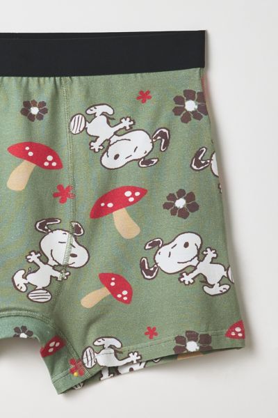 Peanuts Snoopy Mushroom Pattern Boxer Brief