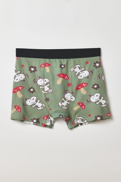 Peanuts Snoopy Mushroom Pattern Boxer Brief