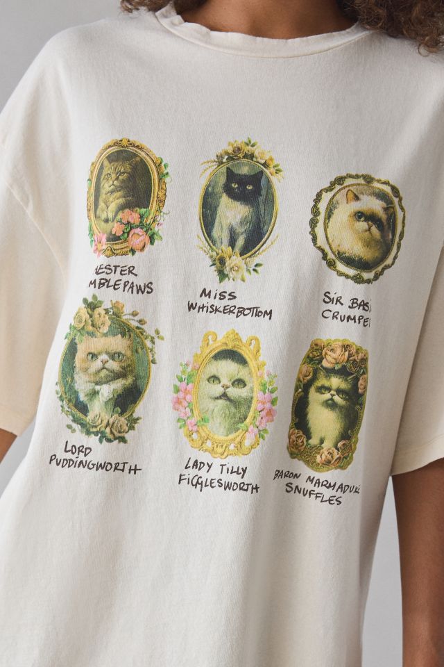 House Of Felines Graphic T-Shirt Dress #1