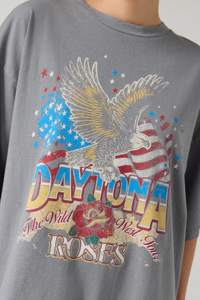 Daytona Eagle Graphic Vintage Wash T-Shirt Dress #1