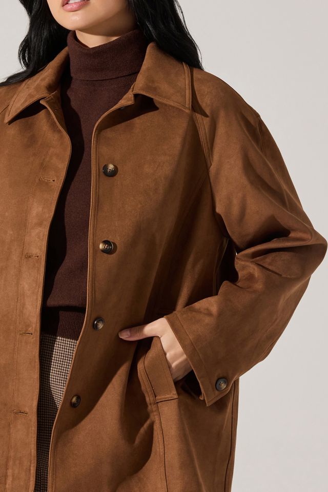 ASTR The Label Presleigh Faux Suede Jacket #1