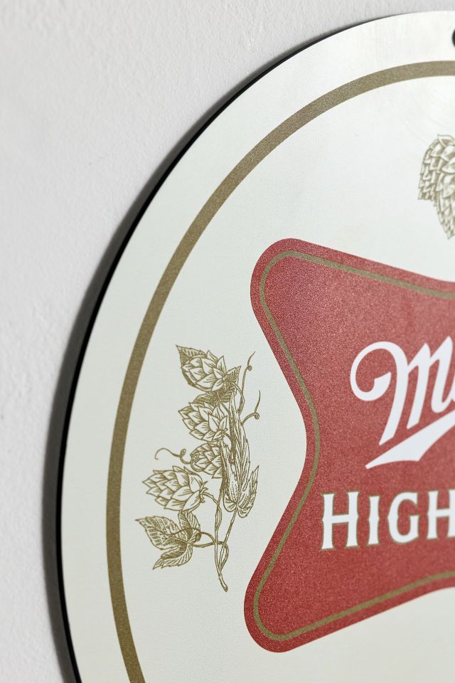 Miller High Life The Champagne of Beers Round Metal Wall Sign #1
