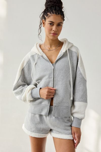 Out From Under Snow Days Oversized Fleece Full-Zip Hoodie Sweatshirt