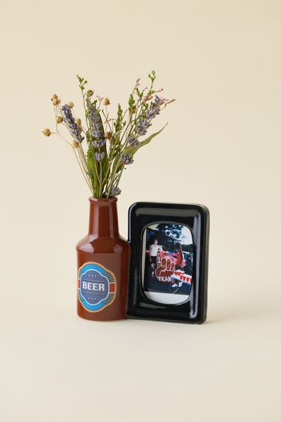 Urban Outfitters Beer Bottle Instax Mini Ceramic Picture Frame Vase At