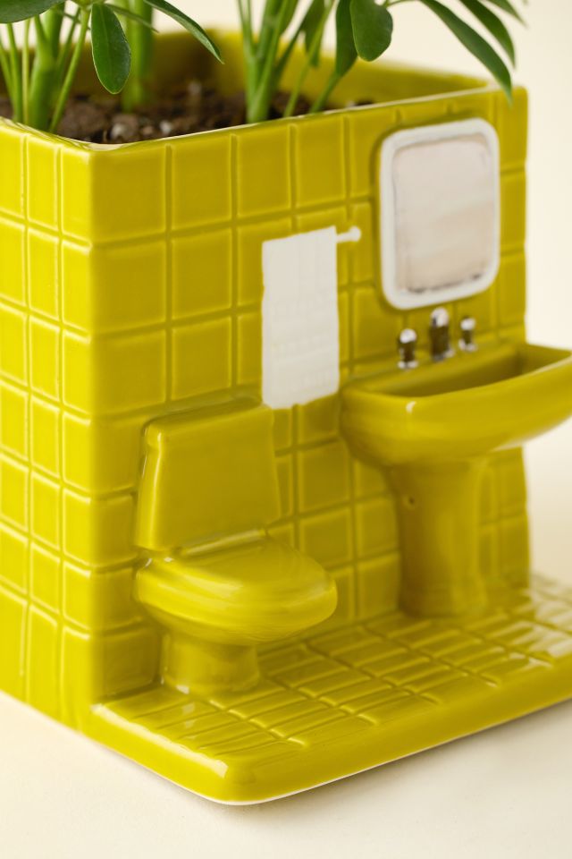 The Loo Bathroom Ceramic Planter #2