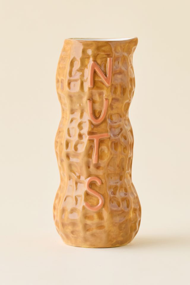 Nuts Peanut Ceramic Vase #1
