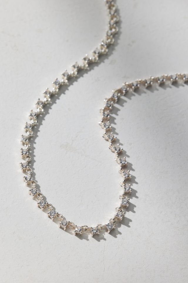Electric Picks Runway Rhinestone Necklace #1