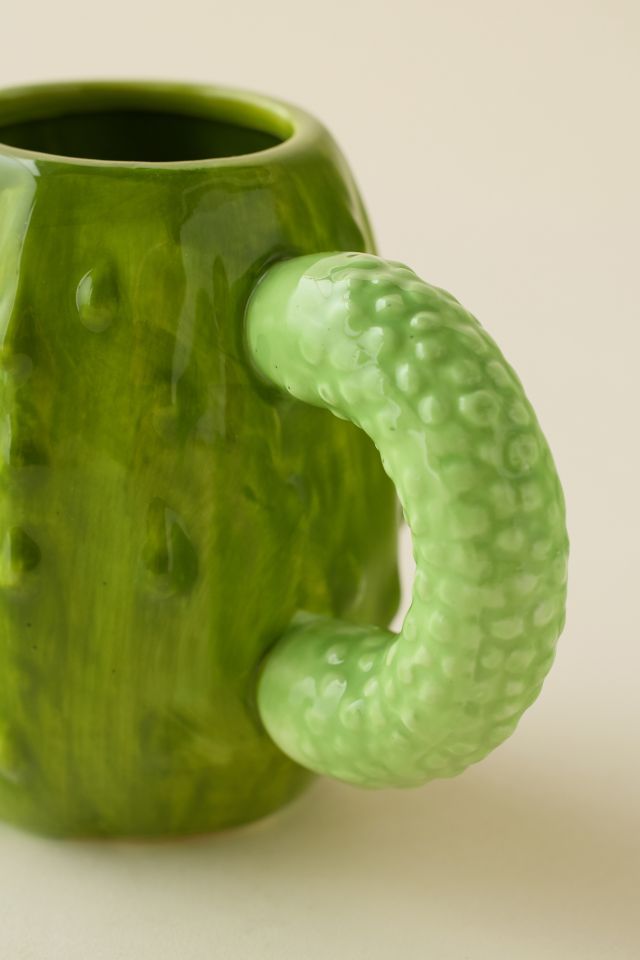 Pickle Sculpted Ceramic Mug #2