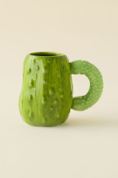 Pickle Sculpted Ceramic Mug