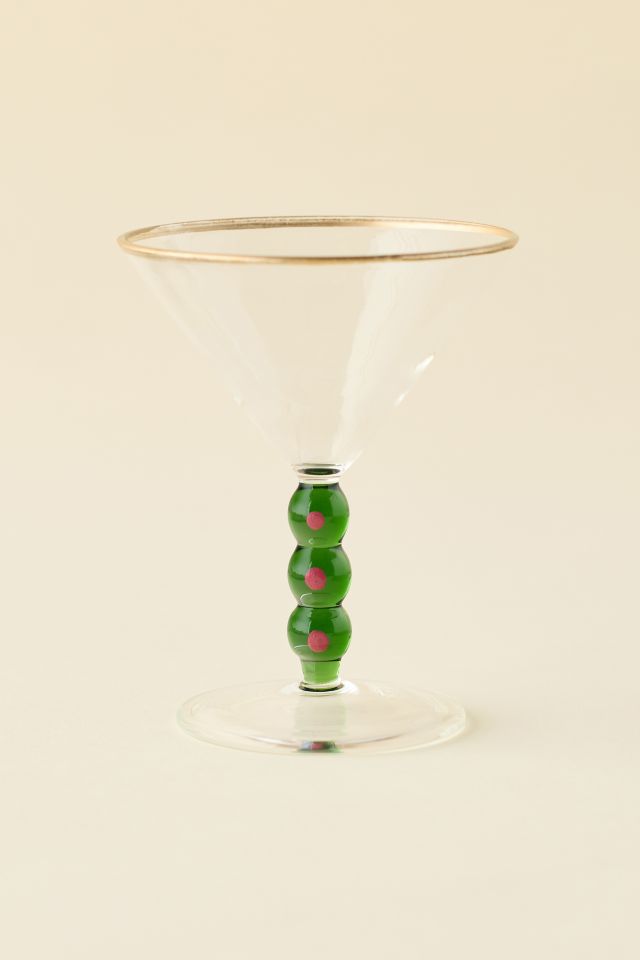 Olive Icon Martini Glass #2