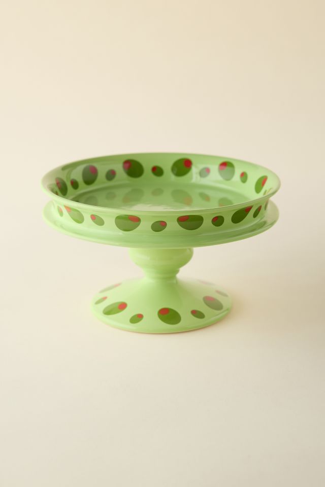 Olive Icon Ceramic Cake Stand #2