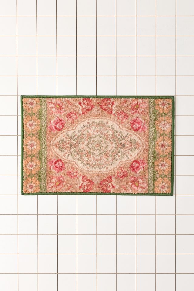 Minerva Floral Plush Printed Bath Mat #1