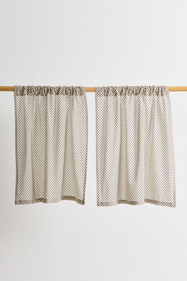 Lucy Polka Dot Patterned Café Curtain Set #1