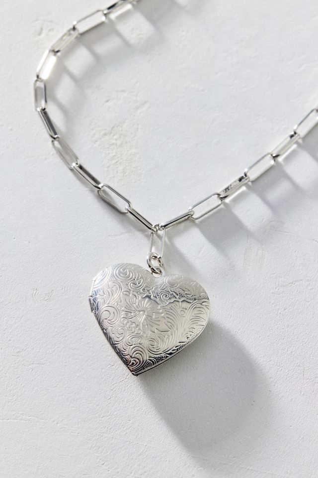 Ursa Heart Locket Pendant Necklace #2