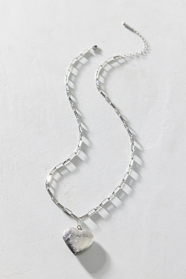 Ursa Heart Locket Pendant Necklace | Urban Outfitters Canada