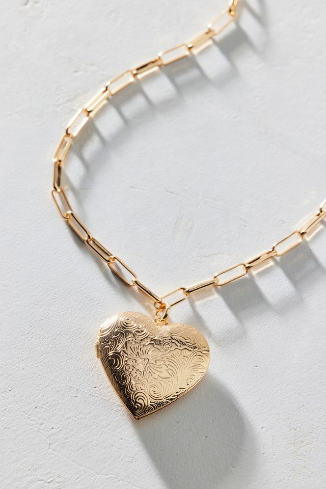 Ursa Heart Locket Pendant Necklace #3