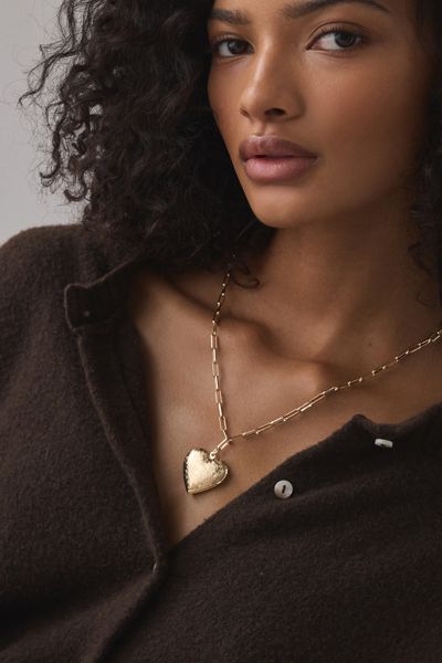 Ursa Heart Locket Pendant Necklace