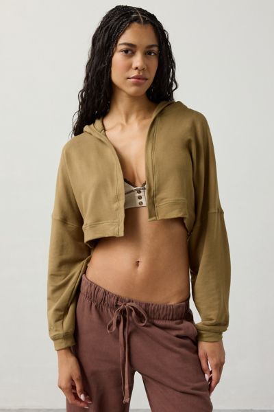 Out From Under Soft Serve Terry Hooded Shrug Top