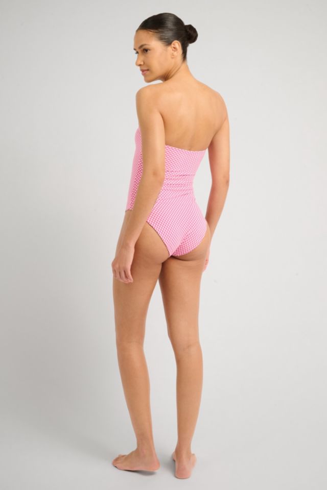 Onia Bardot Strapless One Piece Swimsuit #3