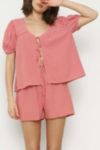Whimsy + Row Birdie Tie-Front Top