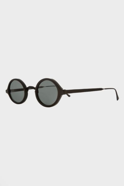 Vintage Black Small Oval Sunglasses