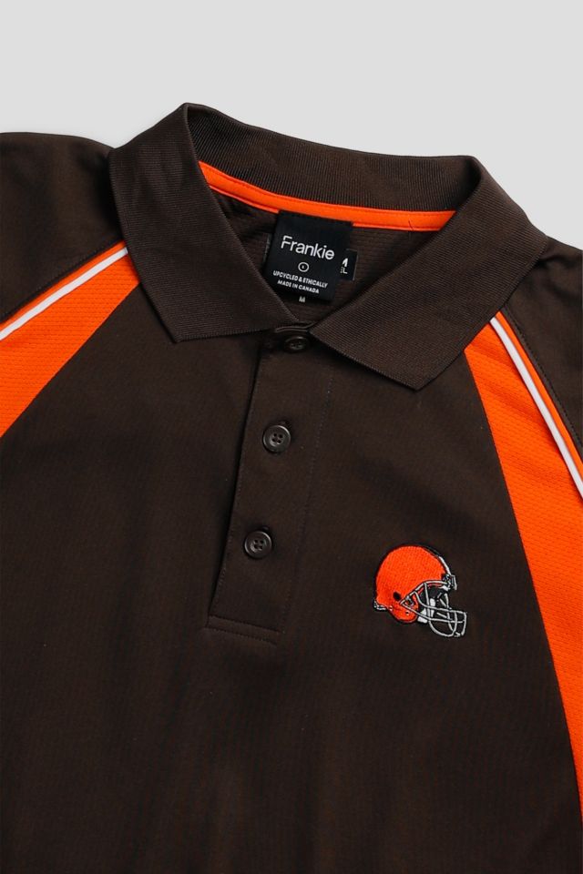 Frankie Collective Cleveland Browns NFL Crop Collared Tee #1