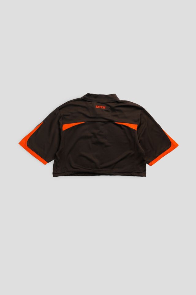 Frankie Collective Cleveland Browns NFL Crop Collared Tee #2