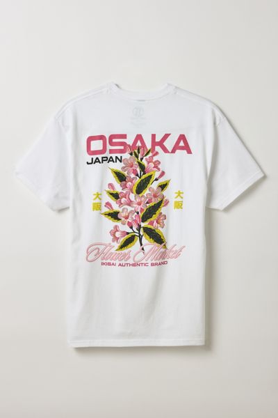Osaka Japan Flowers Graphic Tee