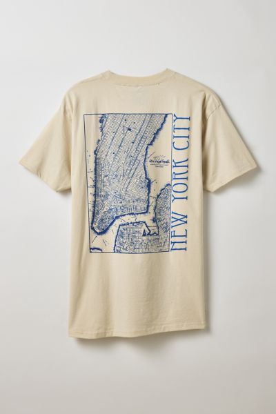 New York City Map Graphic Tee Product Page