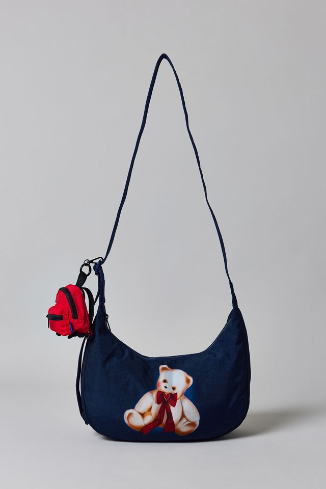BAGGU UO Exclusive Teddy Bear Medium Nylon Crescent Bag #1
