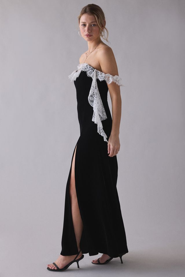 Robe longue en velours La Vie En Bow de For Love & Lemons #3