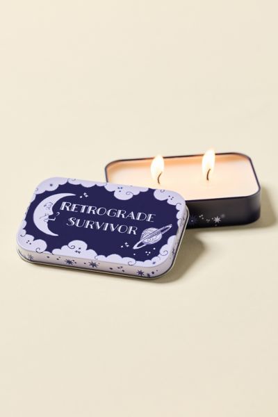 Urban Outfitters Scentiments Uo Exclusive 2.5 oz Tin Scented Candle In Retrograde At  In Blue