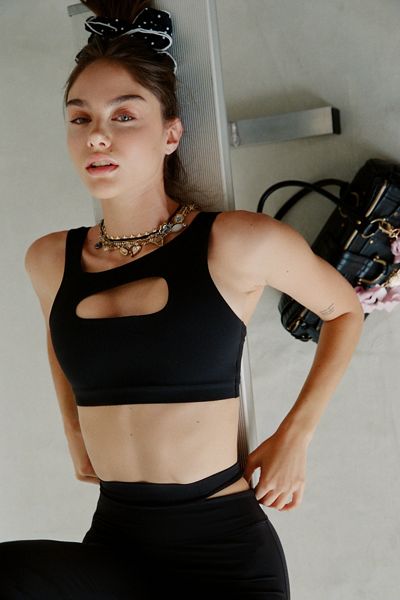Nike Zenvy Asymmetric Cutout Light-Support Sports Bra