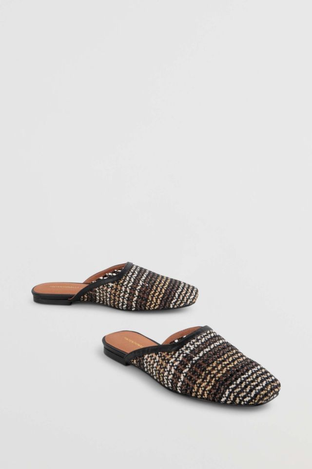 Intentionally Blank Bianca Hand Woven Flat Mule #1