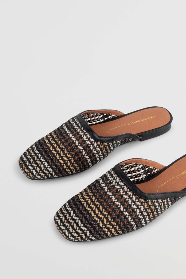Intentionally Blank Bianca Hand Woven Flat Mule #2